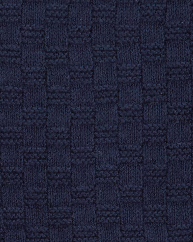 Baby 2-Piece Sweater Knit Henley & Short Set, image 3 of 4 slides