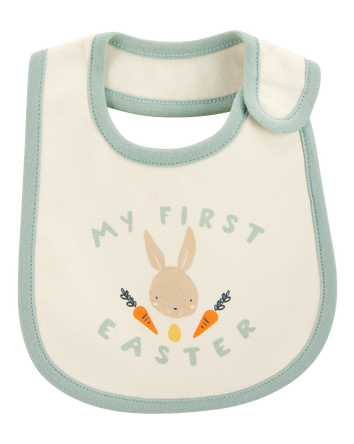Baby My First Easter Teething Bib - Cream, 
