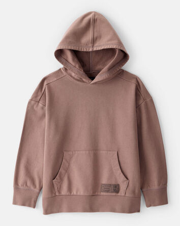 Boys French Terry Hoodie - Brown, 