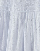 Toddler Girl Short-Sleeve Tulle Occasion Dress - Blue, image 2 of 5 slides