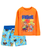 Toddler 2-Piece PAW Patrol Rashguard & Swim Trunk Set, image 1 of 6 slides