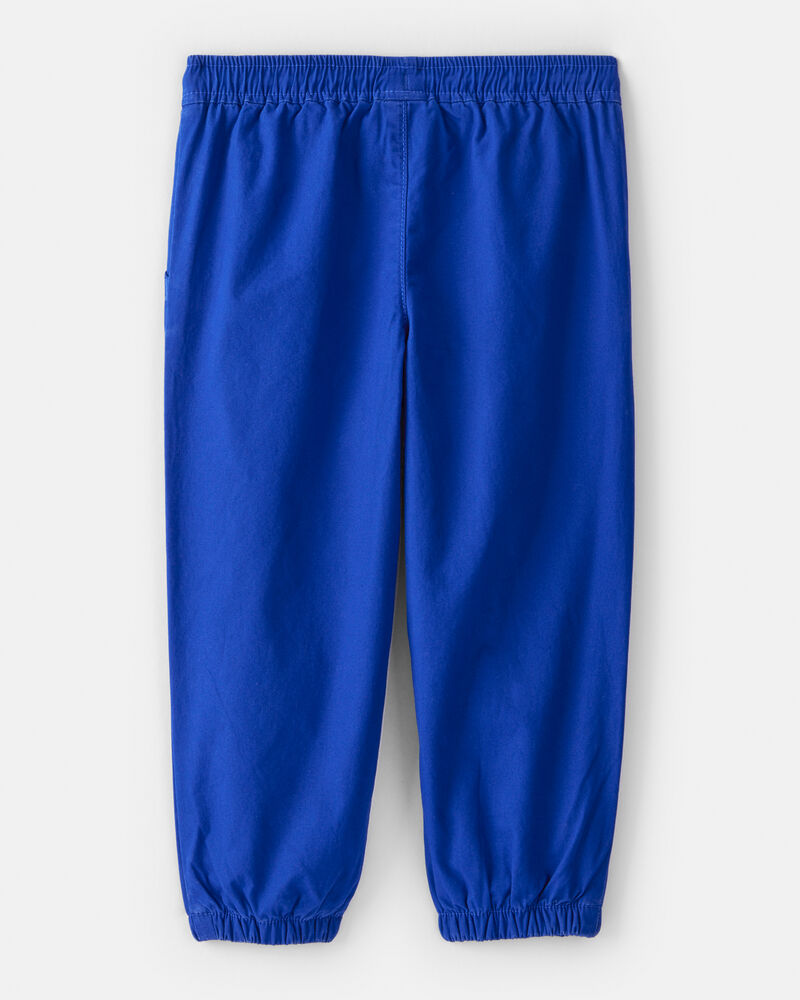 Toddler Boy Lined Joggers - Blue, image 2 of 4 slides