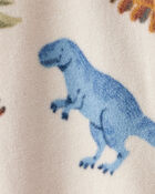 Baby Boy Dinosaur Loose Fit Long-Sleeve Sleep & Play Pajamas - Cream, image 3 of 4 slides