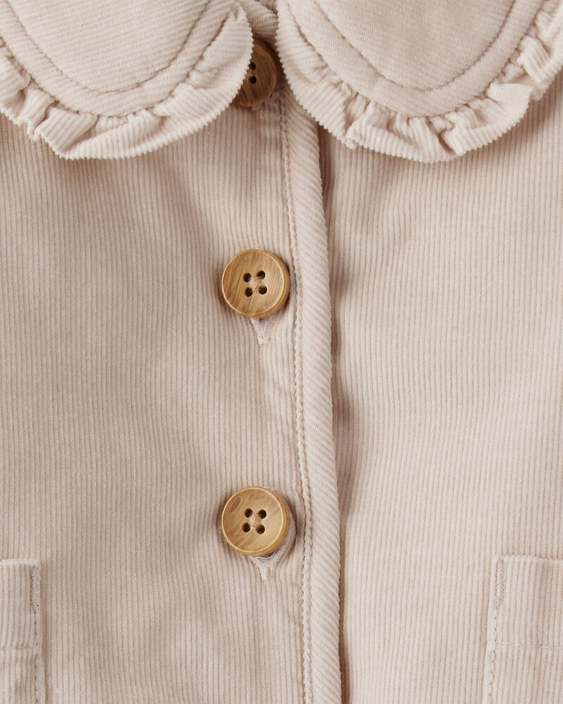 Baby Girl Corduroy Fashion Jacket - Brown, image 3 of 4 slides