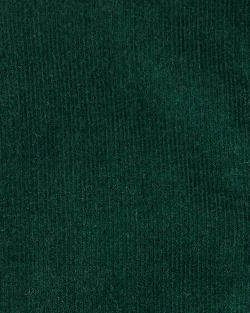 Baby Boy Corduroy Long-Sleeve Jumpsuit - Green, image 2 of 3 slides