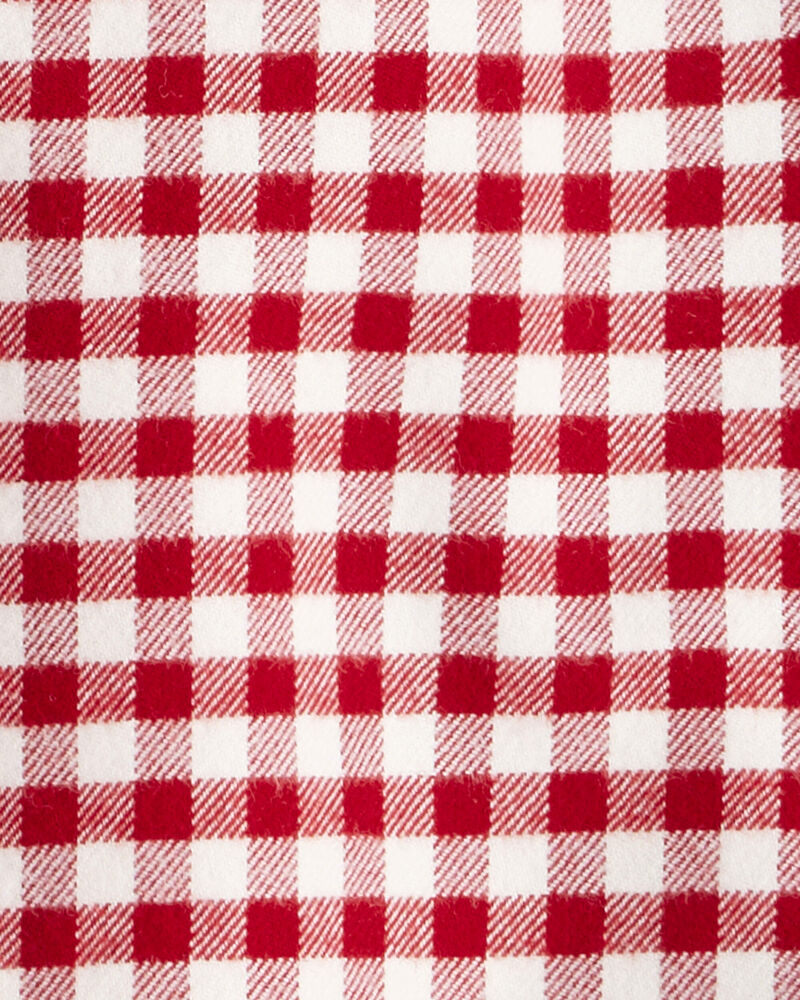 Toddler Boy Plaid Organic Cotton Button-Front Flannel Shirt, image 3 of 4 slides