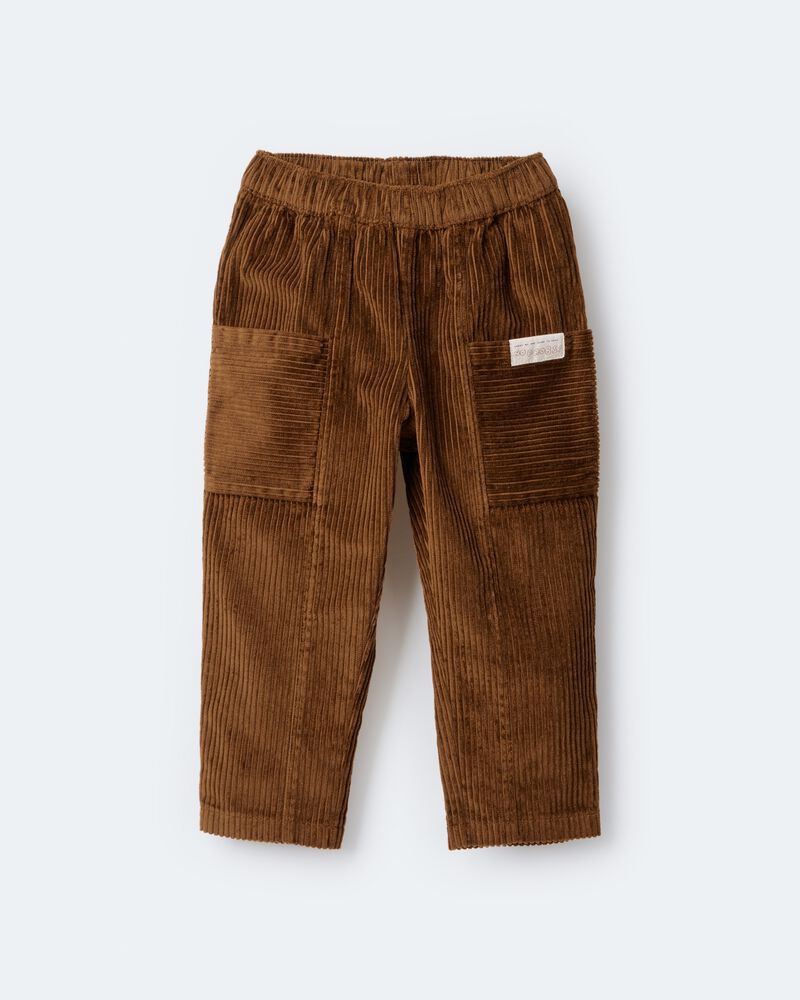 Toddler Boy Corduroy Pocket Pant - Cinnamon, image 6 of 7 slides