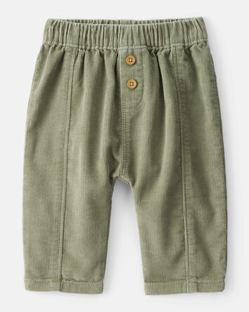 Baby Boy Corduroy Fashion Pants - Green, 