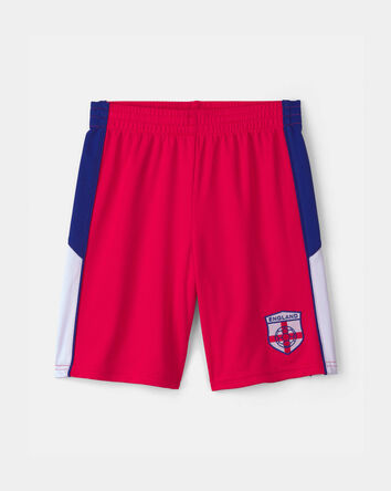 Kids Umbro England Mesh Soccer Shorts - Red/Blue/White, 