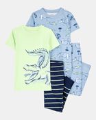 Toddler Boy 4-Piece Alligator Cotton Pajamas, image 1 of 4 slides