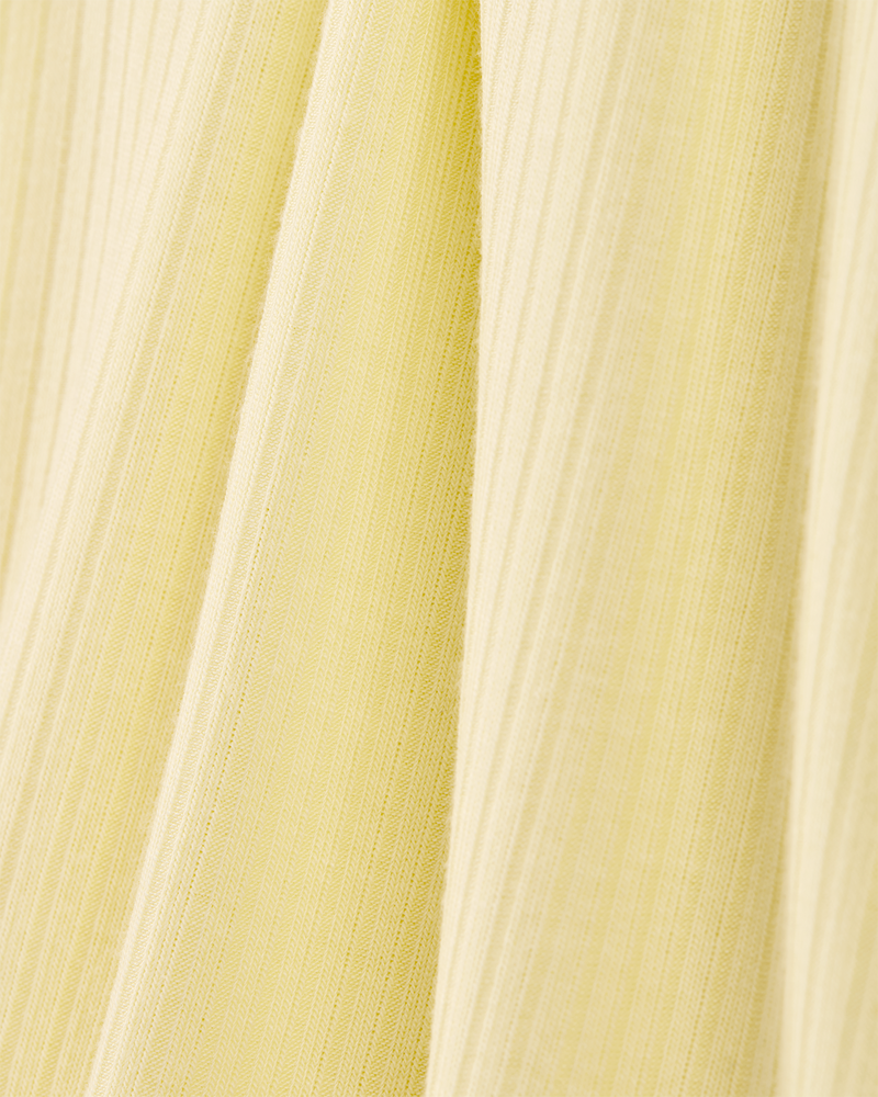 Baby PurelySoft Ribbed Romper - Yellow, image 2 of 5 slides