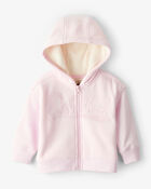 Baby Girl 2-Piece Hooded Zip-Up Jacket & Joggers Set - Pink, image 2 of 8 slides