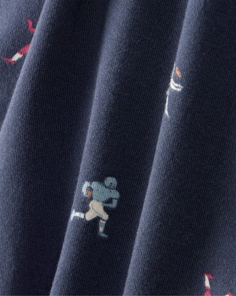 Baby Boy 2-Piece Football PurelySoft Pull-On Pants - Navy/Grey, image 3 of 7 slides