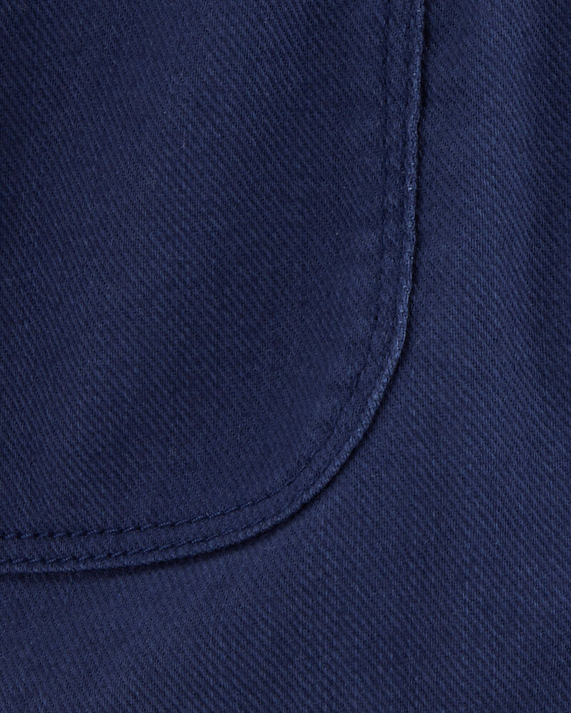 Toddler Pull-On Twill Shorts - Navy, image 5 of 6 slides
