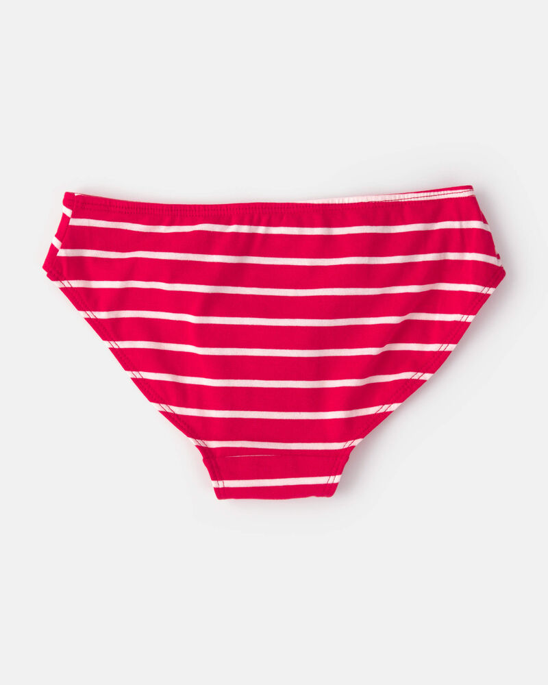 Girls 10-Pack Strawberry Print Bikini Underwear, image 2 of 3 slides