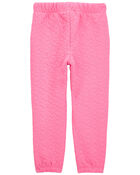 Toddler Heart Pattern Knit Pants - Pink, image 5 of 7 slides