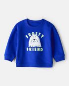 Baby Boy DayDream Fleece Seal Pullover Sweatshirt - Blue, image 1 of 4 slides