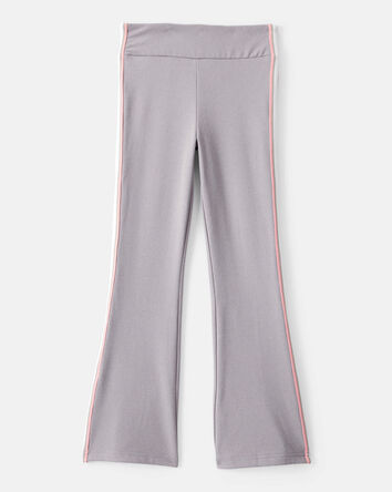 Girls Knit Flare Active Pants - Grey, 