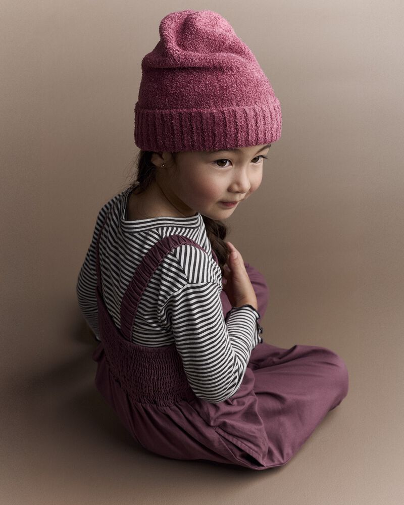 Toddler Girl Pleated Overalls - Purple, image 3 of 6 slides