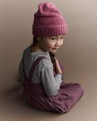 Toddler Girl Pleated Overalls - Purple, image 3 of 6 slides