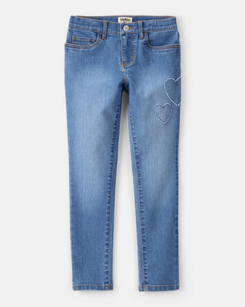 Girls Denim Skinny Jeans - Blue, 