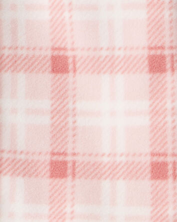 Girls 2-Piece Plaid Long-Sleeve Shirt & Pant Set - Pink, 