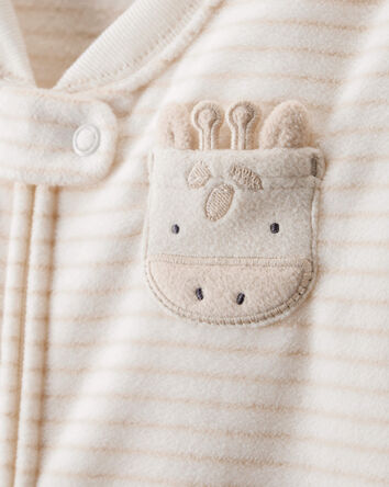 Baby Loose Fit Long-Sleeve Wearable Blanket - Cream, 