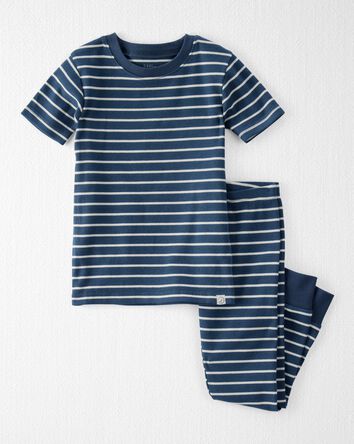 Toddler Organic Cotton Pajama Set in Stripes, 