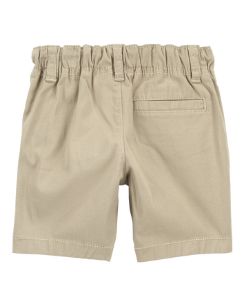 Baby Boy Stretch Chino Shorts - Khaki, 