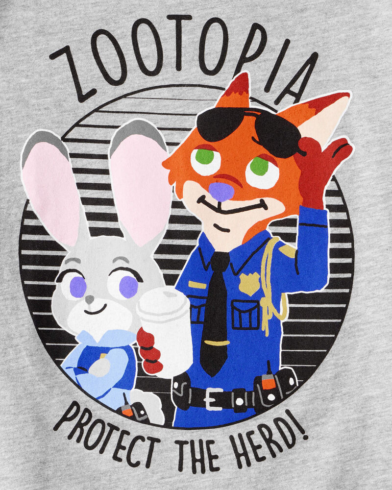 Toddler "Protect The Herd" Zootopia Short-Sleeve Graphic Tee - Grey, image 2 of 2 slides