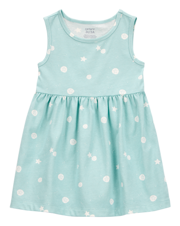 Toddler Girl Starfish Tank Dress, 