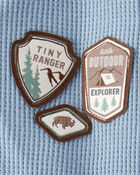 Baby Boy 2-Piece Park Ranger Thermal Bodysuit Pant Set - Blue, image 4 of 5 slides