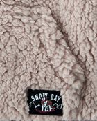 Baby Boy Sherpa Pullover Sweatshirt - Brown , image 2 of 3 slides
