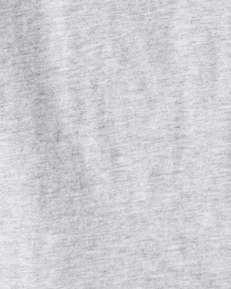 Toddler Boy Short-Sleeve Henley Tee - Grey, image 2 of 3 slides