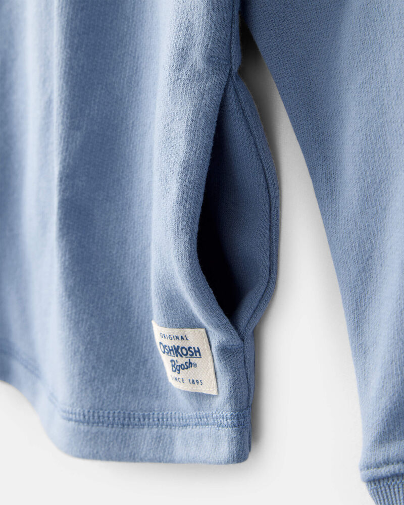 Toddler Boy Long-Sleeve Hoodie - Blue, image 2 of 4 slides