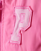 Toddler Girl Disney&copy; Princess Long-Sleeve Varsity Jacket - Pink, image 2 of 3 slides
