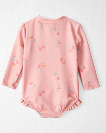 Baby Girl Recycled Ruffle Swimsuit, 