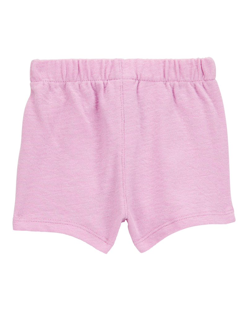Baby 2-Piece Pocket Tee & Pull-On Slub Jersey Shorts Set - Pink, image 5 of 6 slides