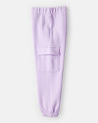 Toddler Girl 2-Piece DayDream Fleece Flower Graphic Long-Sleeve Hoodie & Pant Set - Purple, image 4 of 8 slides