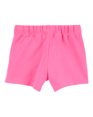 Baby Pull-On French Terry Shorts - Pink, 