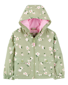 Baby Girl Floral Windbreaker - Green, image 1 of 3 slides