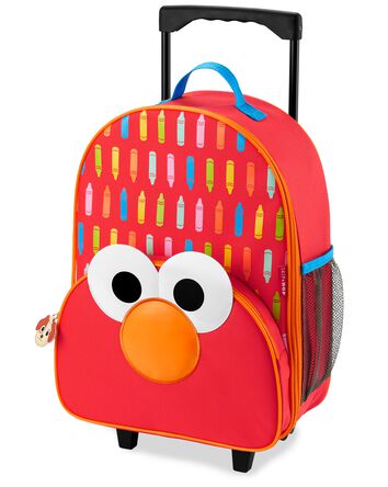 Sesame Street Toddler Kids Carry-On Rolling Luggage - Elmo, 