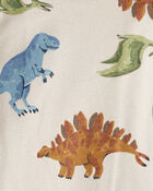 Baby Boy 4-Pack Dinosaur Print Cotton Long-Sleeve Multipack Bodysuits, image 3 of 6 slides