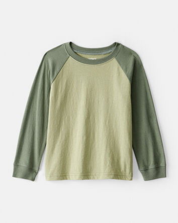 Toddler Boy Long-Sleeve Raglan Tee - Green, 