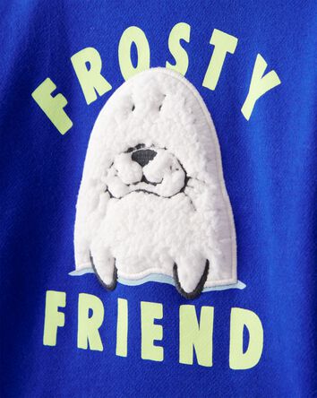 Toddler Boy DayDream Fleece Seal Pullover Sweatshirt - Blue, 