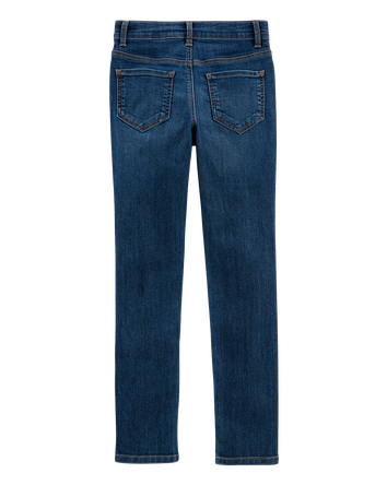 Kid Dark Blue Wash Super Skinny-Leg Jeans, 