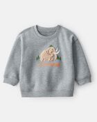 Baby Boy DayDream Fleece Mammoth Pullover Sweatshirt - Grey, image 1 of 4 slides