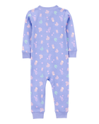 Baby Girl 1-Piece Jellyfish 100% Snug Fit Cotton Footless Pajamas - Blue, image 2 of 4 slides