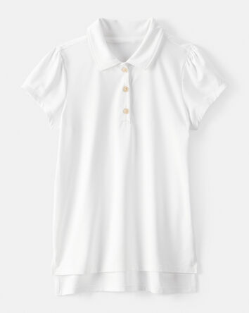 Kid Active Uniform Polo Shirt in Moisture Wicking BeCool&trade; Fabric - White, 