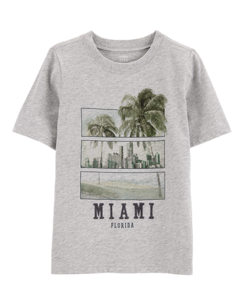 Kid Miami Graphic Tee - Grey, 